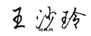 駱恆光王沙玲行書個性簽名怎么寫