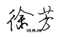 駱恆光徐芳行書個性簽名怎么寫