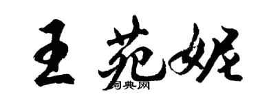 胡問遂王苑妮行書個性簽名怎么寫