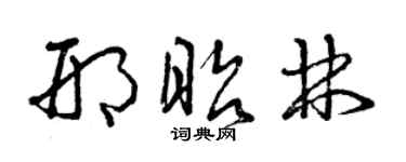 曾慶福邢昭林草書個性簽名怎么寫