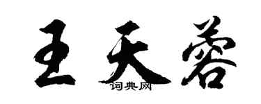 胡問遂王天蓉行書個性簽名怎么寫