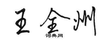 駱恆光王全州行書個性簽名怎么寫
