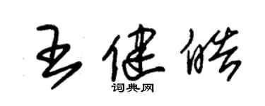 朱錫榮王健皓草書個性簽名怎么寫