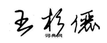 朱錫榮王杉儷草書個性簽名怎么寫