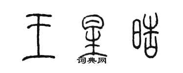 陳墨王星皓篆書個性簽名怎么寫