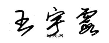 朱錫榮王宇霞草書個性簽名怎么寫