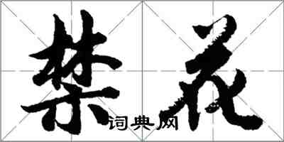 胡問遂禁花行書怎么寫