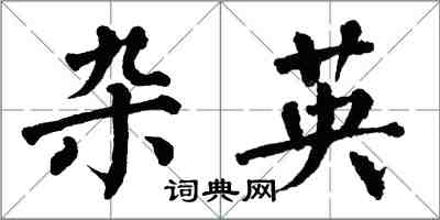 翁闓運雜英楷書怎么寫