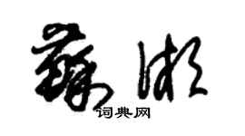 朱錫榮蘇湘草書個性簽名怎么寫