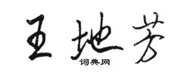 駱恆光王地芳行書個性簽名怎么寫