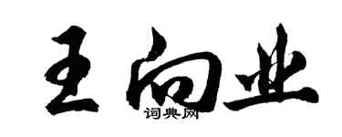 胡問遂王向業行書個性簽名怎么寫