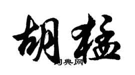 胡問遂胡猛行書個性簽名怎么寫