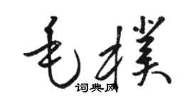 駱恆光毛朴草書個性簽名怎么寫