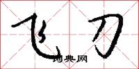 飛刀怎么寫好看