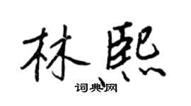 王正良林熙行書個性簽名怎么寫