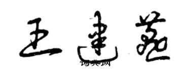 曾慶福王建燕草書個性簽名怎么寫