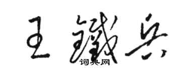 駱恆光王鐵兵草書個性簽名怎么寫