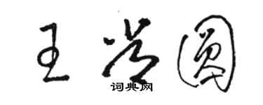 駱恆光王常圓草書個性簽名怎么寫