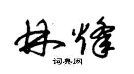 朱錫榮林烽草書個性簽名怎么寫