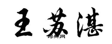 胡問遂王蘇湛行書個性簽名怎么寫