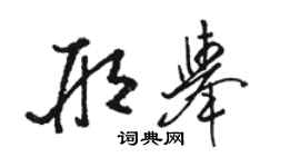 駱恆光邢舉草書個性簽名怎么寫