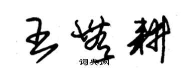 朱錫榮王無耕草書個性簽名怎么寫