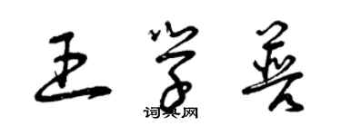 曾慶福王學普草書個性簽名怎么寫