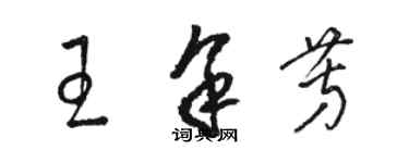 駱恆光王余芳草書個性簽名怎么寫