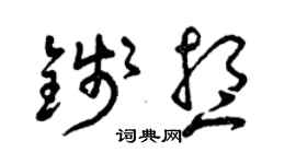 曾慶福錢想草書個性簽名怎么寫