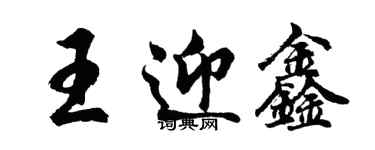 胡問遂王迎鑫行書個性簽名怎么寫