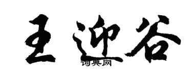 胡問遂王迎谷行書個性簽名怎么寫