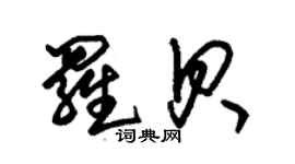 朱錫榮羅貝草書個性簽名怎么寫