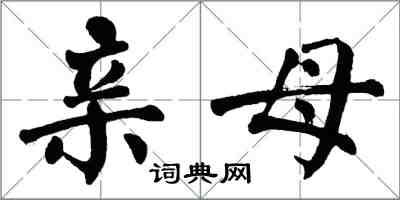 翁闓運親母楷書怎么寫