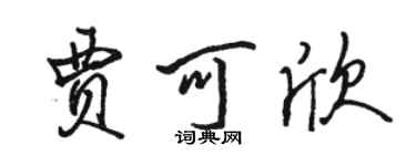 駱恆光賈可欣行書個性簽名怎么寫