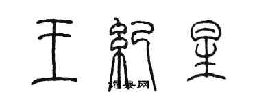 陳墨王紀星篆書個性簽名怎么寫