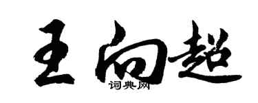 胡問遂王向超行書個性簽名怎么寫