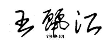 朱錫榮王麗江草書個性簽名怎么寫