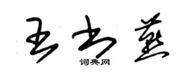 朱錫榮王書燕草書個性簽名怎么寫