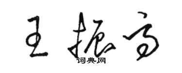 駱恆光王振高草書個性簽名怎么寫