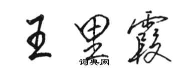 駱恆光王里霞行書個性簽名怎么寫