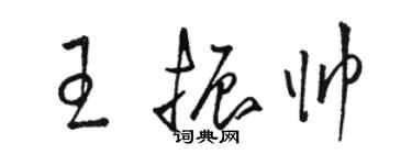 駱恆光王振帥草書個性簽名怎么寫