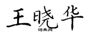 丁謙王曉華楷書個性簽名怎么寫