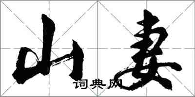 胡問遂山妻行書怎么寫