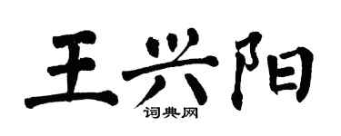 翁闓運王興陽楷書個性簽名怎么寫