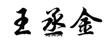 胡問遂王丞金行書個性簽名怎么寫