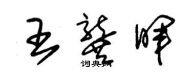 朱錫榮王龔暉草書個性簽名怎么寫