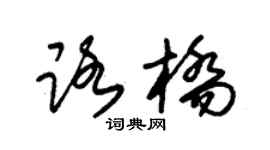朱錫榮路橋草書個性簽名怎么寫