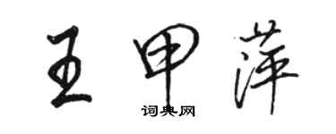 駱恆光王甲萍行書個性簽名怎么寫