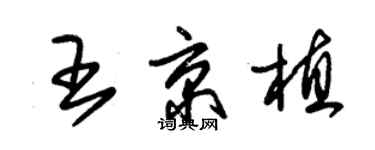 朱錫榮王京植草書個性簽名怎么寫