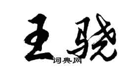 胡問遂王驍行書個性簽名怎么寫
